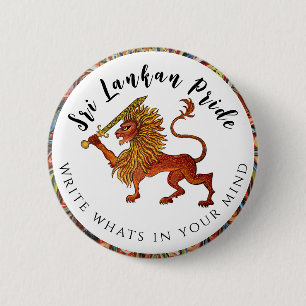 Sri Lankan Pride Invitation 6 Cm Round Badge