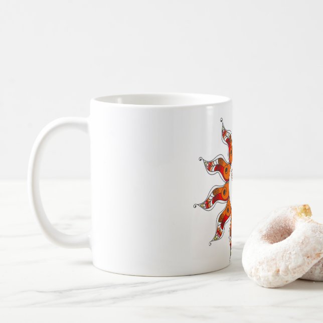 Sri Lankan Traditional  Designs Mug (With Donut)