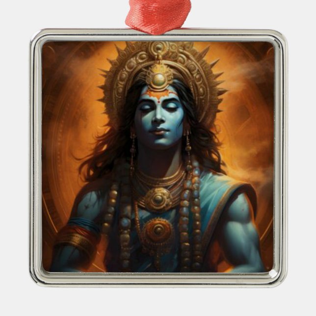 Sri Ram  Metal Tree Decoration (Front)