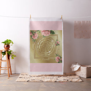 SRI YANTRA and the Scent Of Roses - Fabric