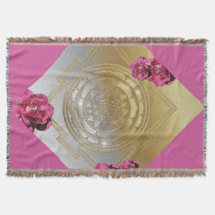 SRI YANTRA and the Scent Of Roses II - Blanket