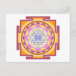 Sri Yantra Chakra Shiva Shakti Navayoni Goddess  Postcard