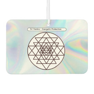 Sri Yantra – Customizable Protection Talisman Car Air Freshener