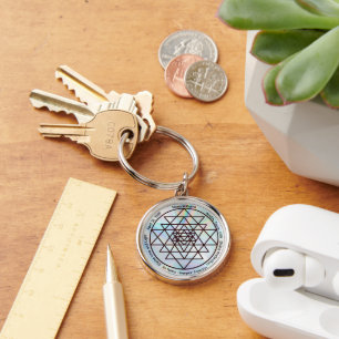 Sri Yantra – Customizable Protection Talisman Key Ring