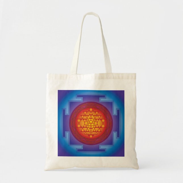 SRI YANTRA - FLAME TOTE BAG (Front)