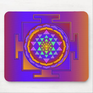 SRI YANTRA full coloured + your ideas Mouse Mat