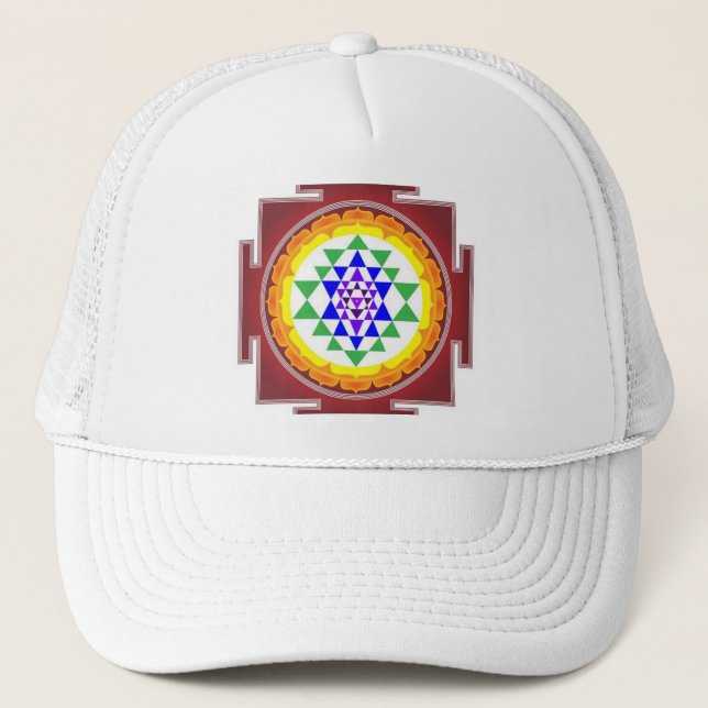 Sri Yantra Hat! Trucker Hat (Front)