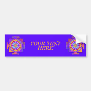 Sri Yantra - Hinduism Symbol Design 1 Bumper Sticker