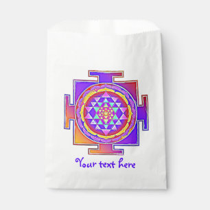 Sri Yantra - Hinduism Symbol Design 1 Favour Bags