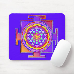 Sri Yantra - Hinduism Symbol Design 1 Mouse Mat