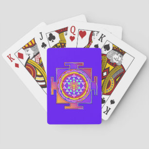 Sri Yantra - Hinduism Symbol Design 1 Playing Cards