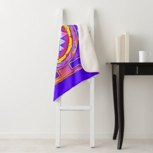 Sri Yantra - Hinduism Symbol Design 1 Sherpa Blanket