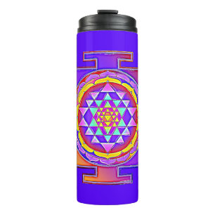 Sri Yantra - Hinduism Symbol Design 1 Thermal Tumbler
