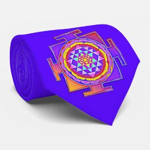 Sri Yantra - Hinduism Symbol Design 1 Tie