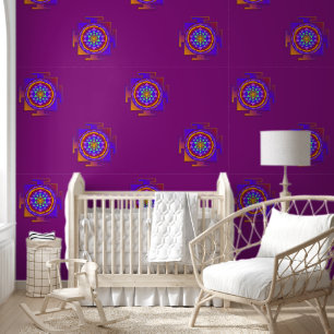 Sri Yantra - Hinduism Symbol Design 1a Wallpaper