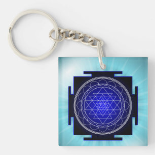sri yantra keychain