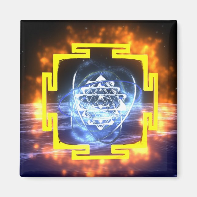 Sri Yantra Magnet (Front)