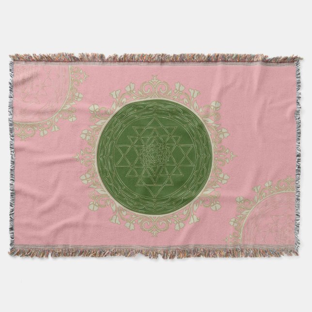 Sri Yantra Mandala - Blanket (Front)