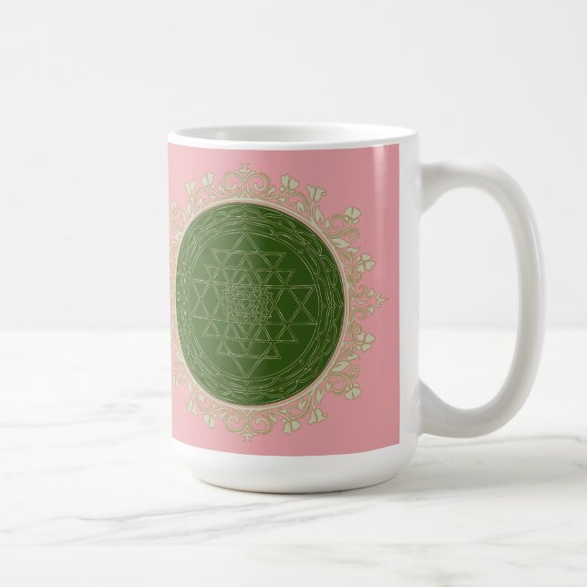 Sri Yantra Mandala - Mug, Cup (Right)