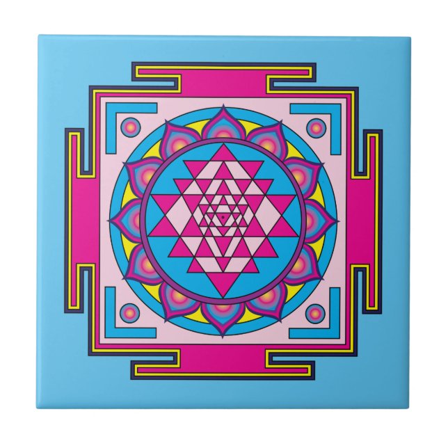 Sri Yantra Mandala Tile (Front)
