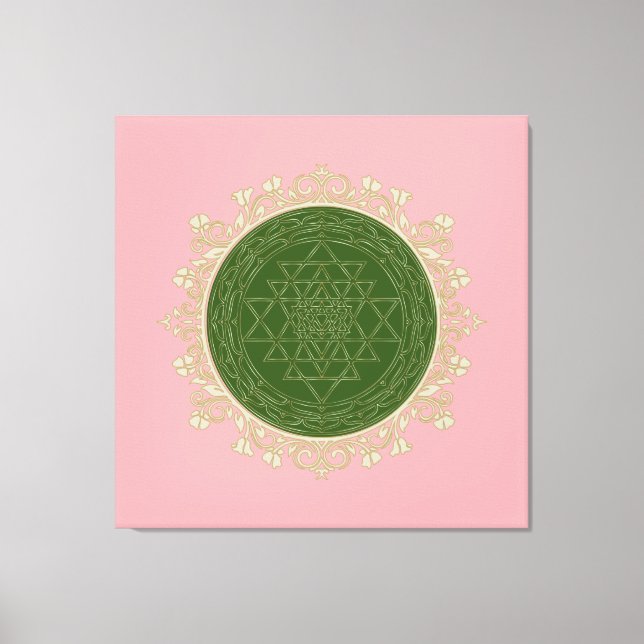 Sri Yantra Mandala - Wrapped Canvas (Front)