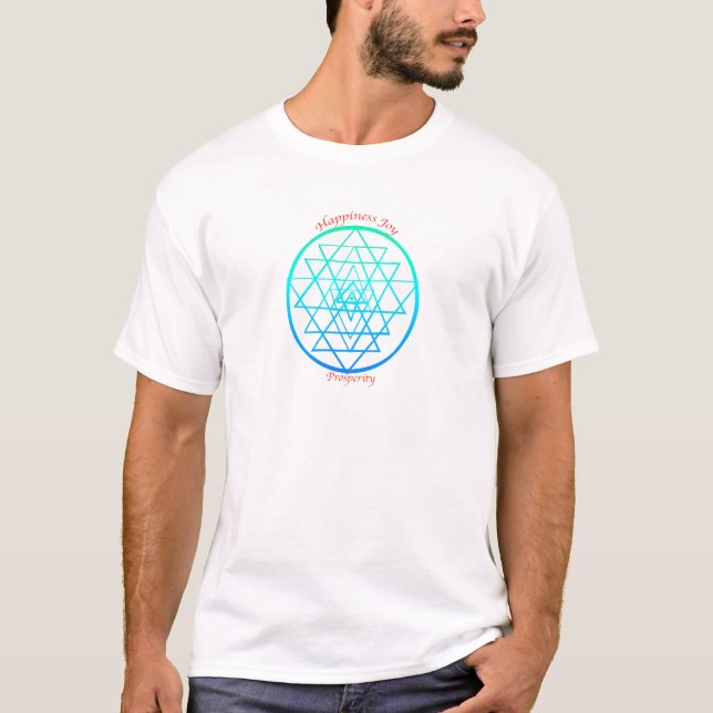 Sri Yantra Mantra T-Shirt (Front)