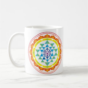 Sri Yantra Mystical Sacred Geometry Symbol Coffee Mug