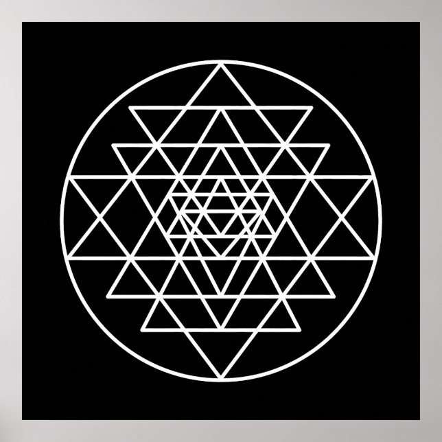 Sri Yantra Poster (Front)