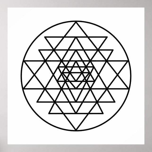 Sri Yantra Poster (Front)