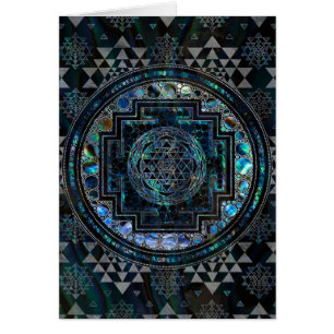 Sri Yantra  / Sri Chakra Abalone Shell and Silver