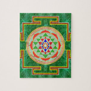 Sri Yantra / Sri Chakra in colour Jigsaw Puzzle