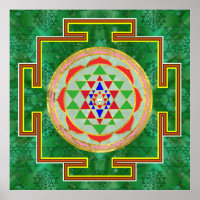 Sri Yantra / Sri Chakra in colour