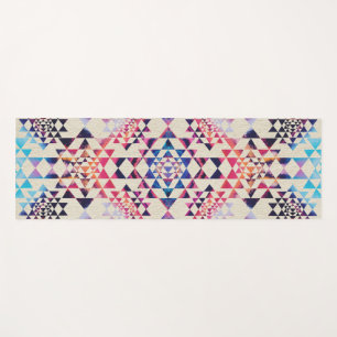 Sri Yantra  / Sri Chakra Pattern - Paint texture Yoga Mat