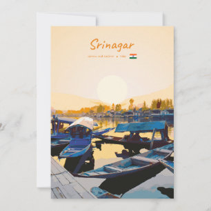 Srinagar, India - Dal Lake Shikara Boats Invitation