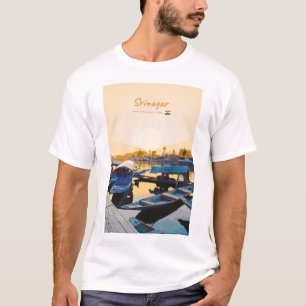 Srinagar, India - Dal Lake Shikara Boats T-Shirt