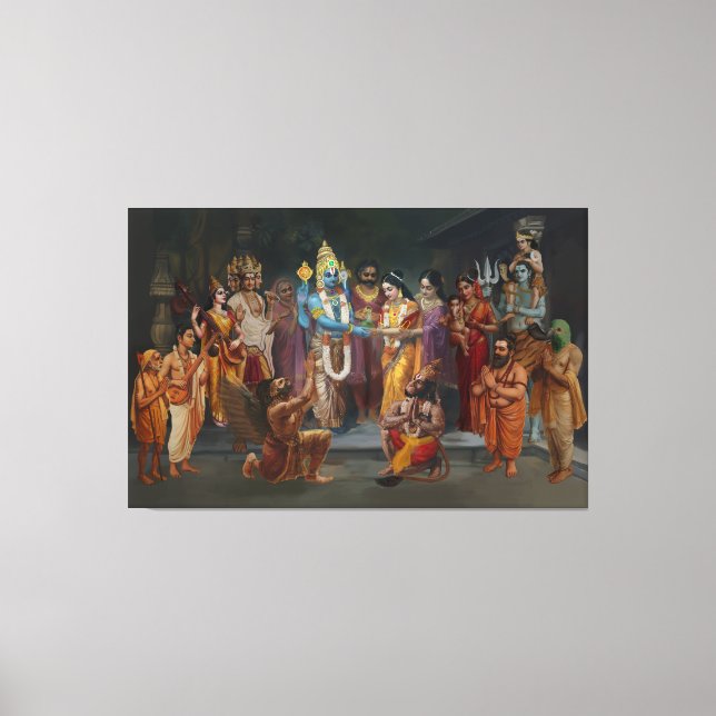 Srinivasa Kalyanam Canvas Wall Art (Front)