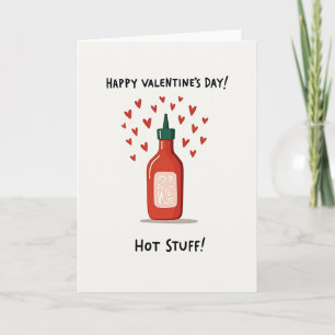 Sriracha Hot Valentine Card