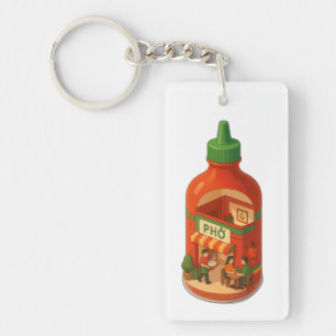 Sriracha Pho Shop Key Ring