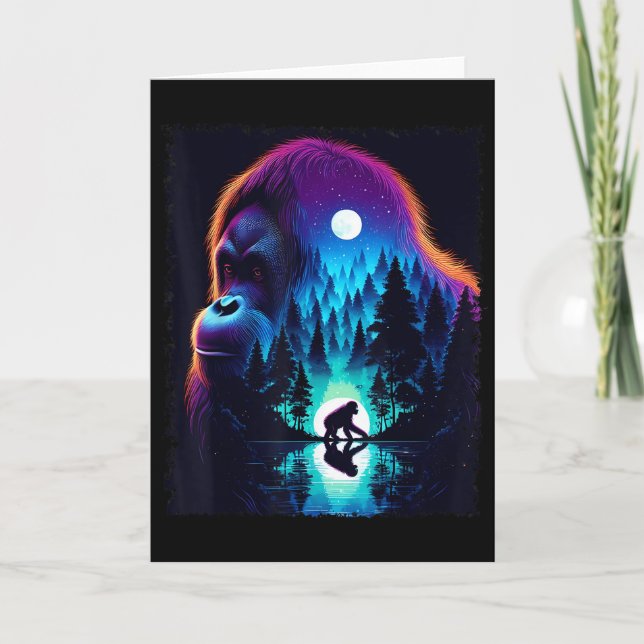 Srit Animal Orangutan Men Women Kids Christmas  Card (Front)
