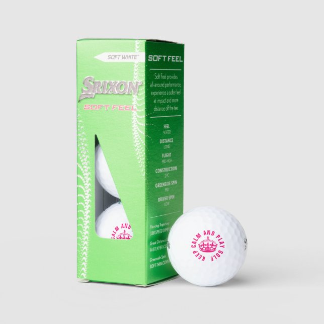 Srixon Keep calm and play golf balls for women (Packaging)