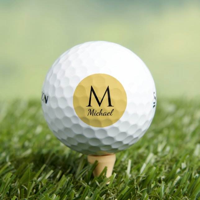 Srixon Soft Feel 13 Initial Monogram Script Name Golf Balls (Insitu Tee)