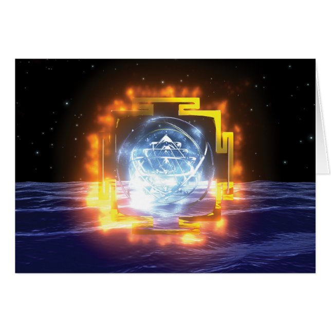 SriYantra Mandala card (Front Horizontal)