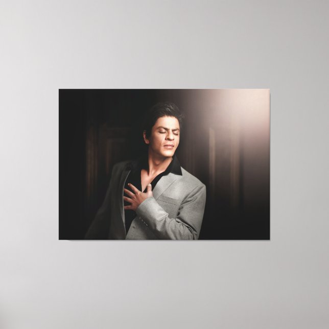 SRK Shahrukh Khan King Of Bollywood Canvas Print (Front)