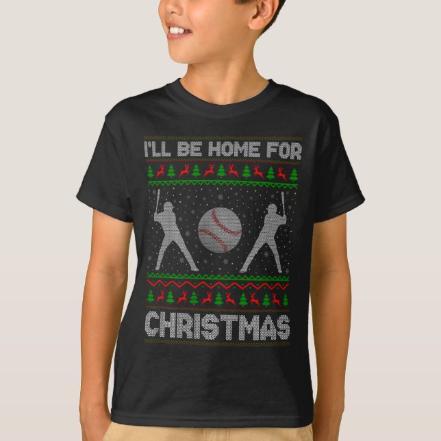 Srty Baseball Player Ugly Christmas Sweaters Xmas  (Front)