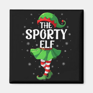 Srty Elf Christmas Girls Women Elf Squad Xmas Fami Magnet