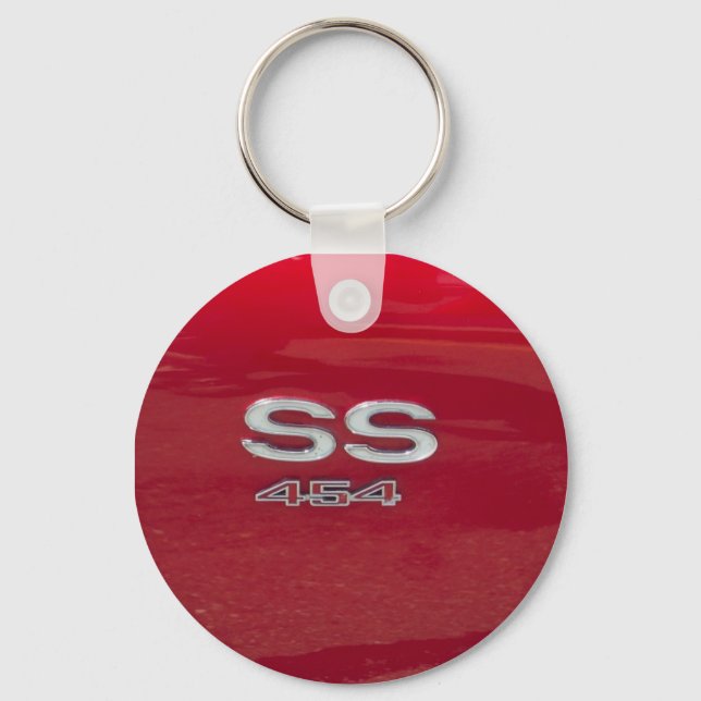 SS 454 side marker candy apple red Key Ring (Front)