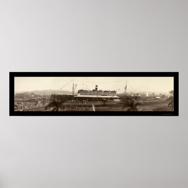 SS Ancon In Panama Photo 1939 Poster (Front)