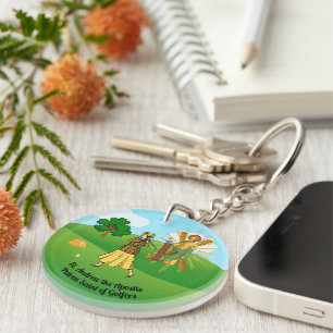 SS. Andrew & Jude with 2 Female Golfers Key Ring