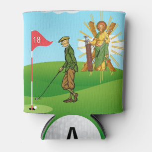 SS. Andrew & Jude with 2 Male Golfers  Can Cooler