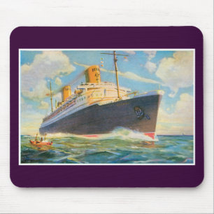 SS Bremen at Sea Mouse Mat